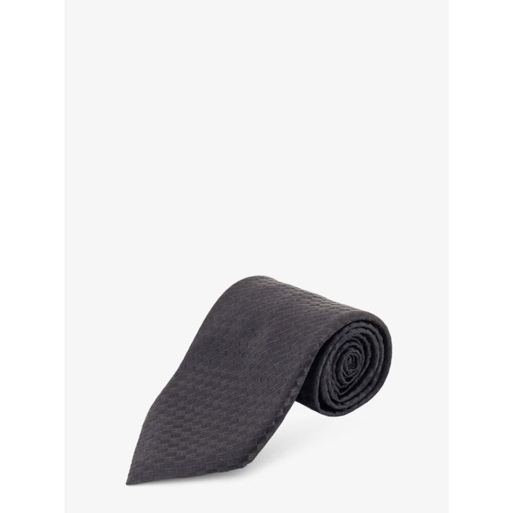 Tom Ford Men Silk Tie With Geometric Pattern